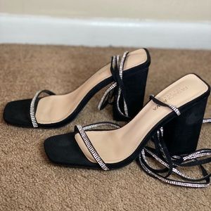 Black Heeled Sandal
